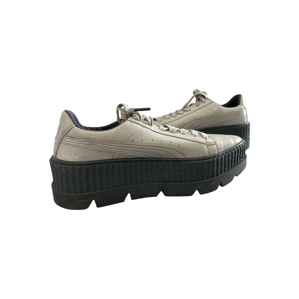 Puma X Fenty Rihanna Pointy Creeper Patent 36627002 DoveGray Women's Size 6